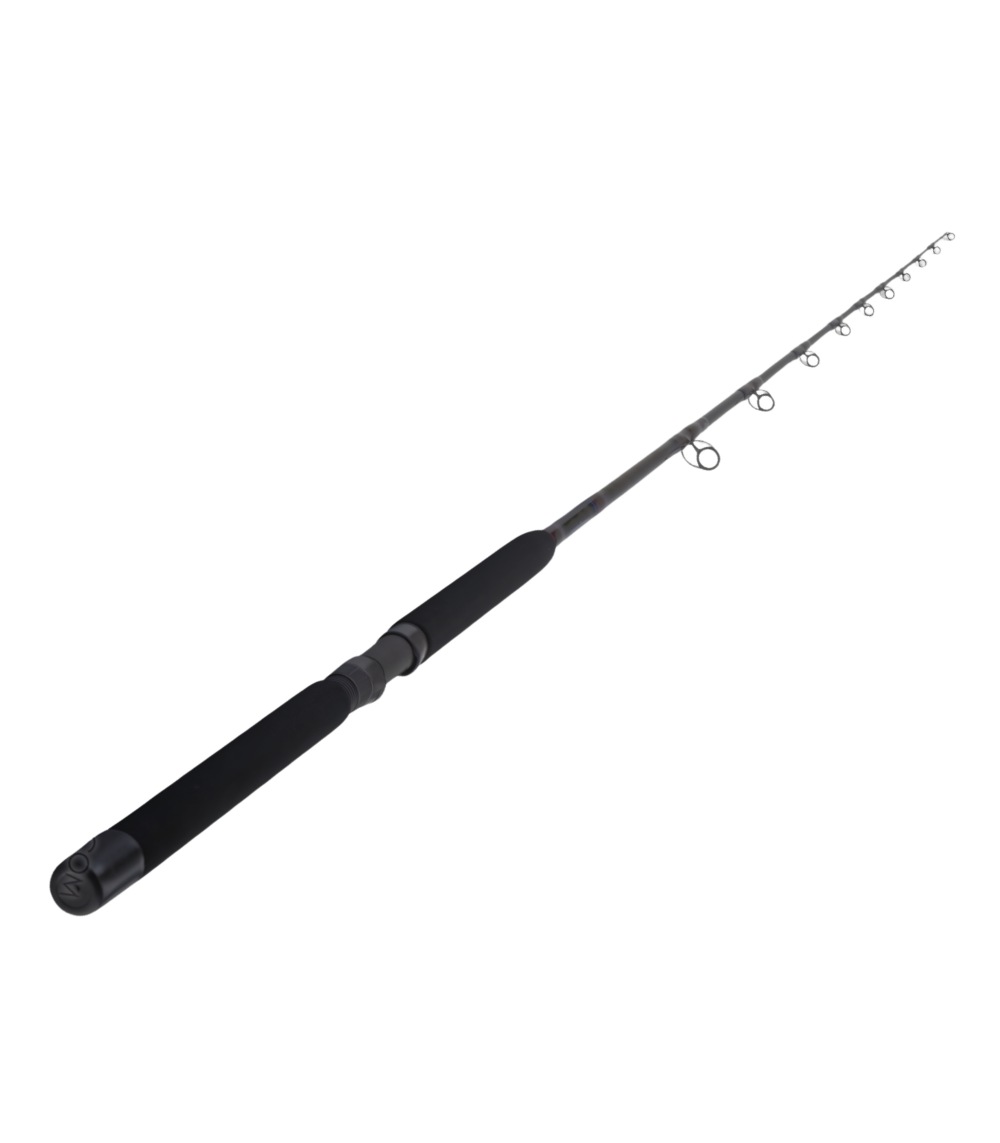 Seeker Black Steel Jig and Bait Rod Saltwater Fishing Rod with E-Glass Graphite Construction
