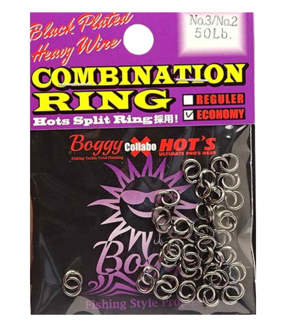 Boggy Combination Ring, Welded & Split Fishing Ring, High-Strength Lure Connector for Jigging