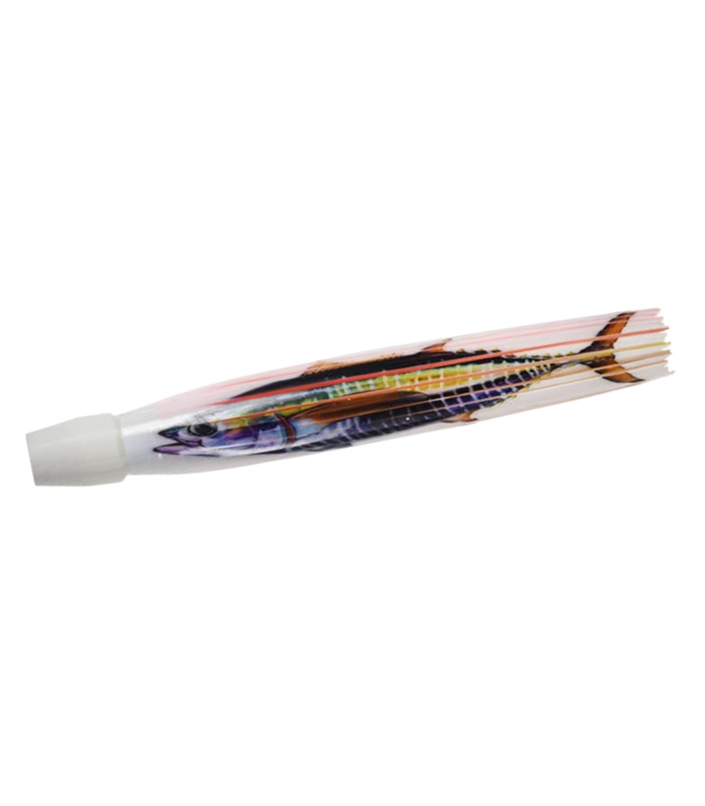 Pakula Medium Sprocket 3D Skirted Trolling Lure 300mm 91g for Game Fishing