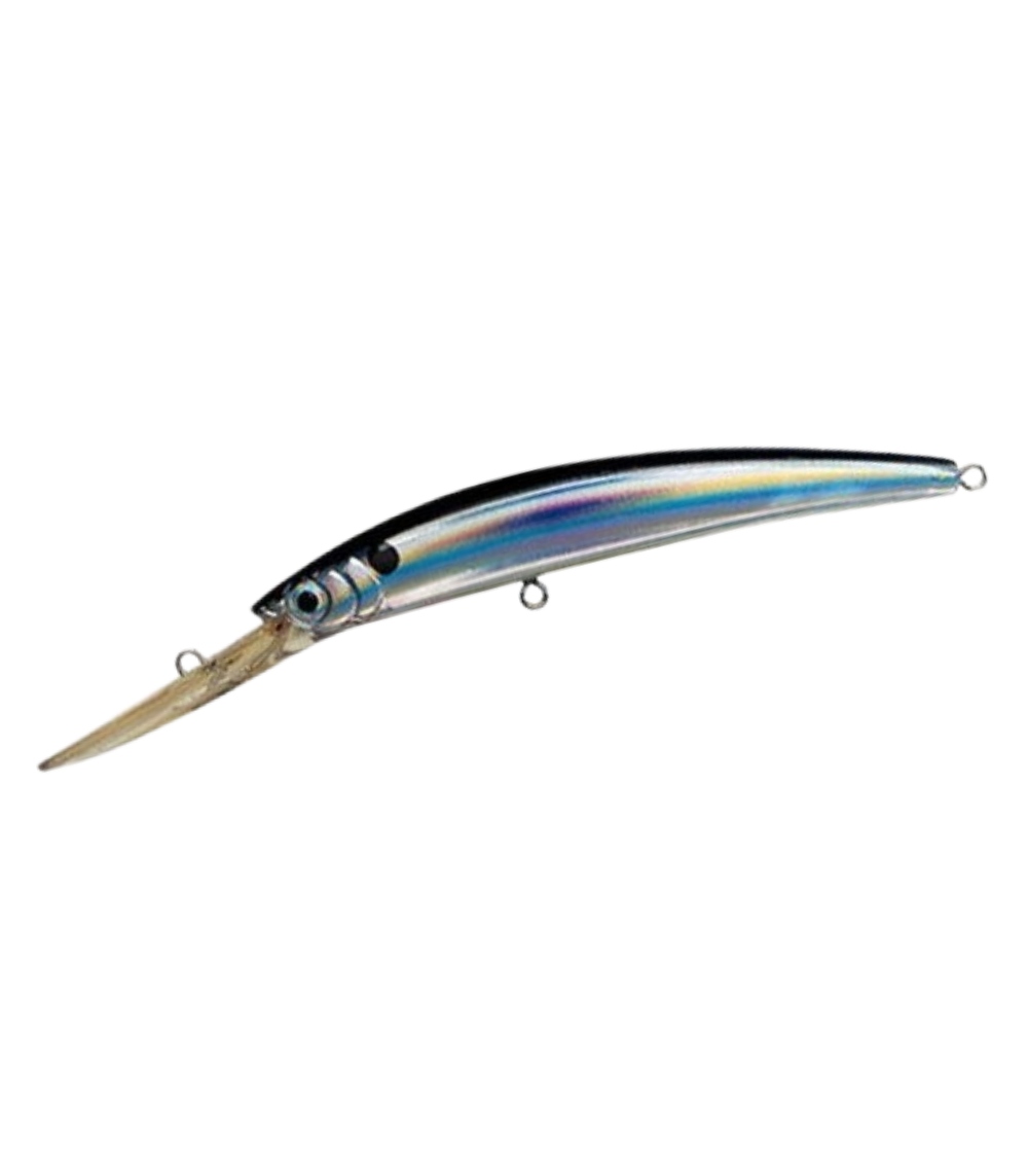 Yo-Zuri Crystal Minnow Deep Diver 130mm Floating Lure R540, Holographic Hard Bait for Trolling & Casting