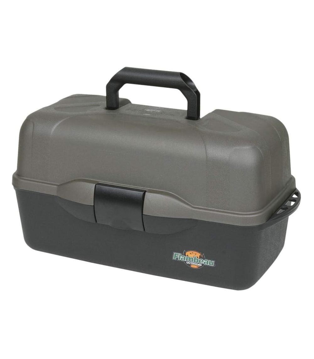 Flambeau Tackle XL 3-Tray Tackle Box Black/Dark Gray