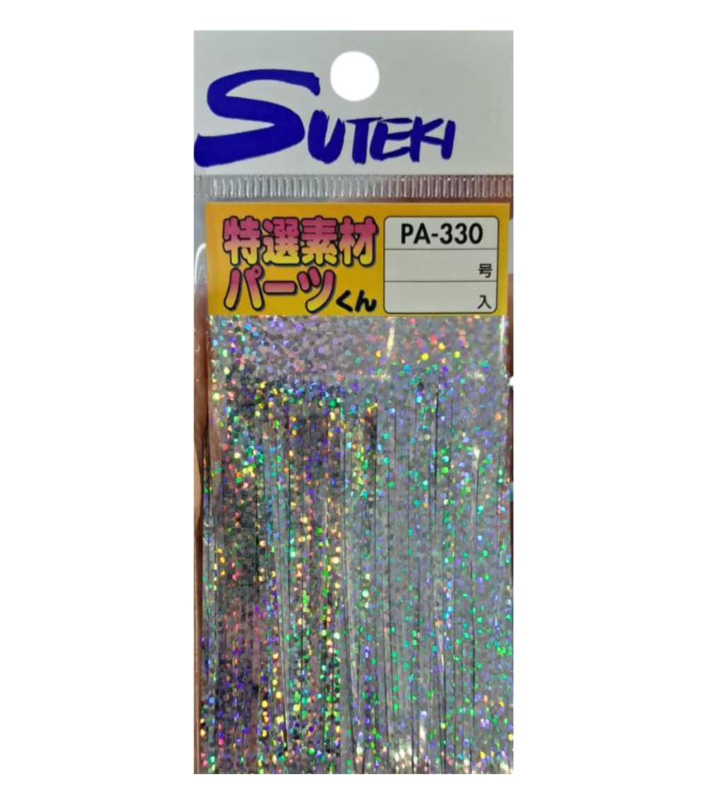 Yamai Suteki PA-330 Shower Skirt Tinsel Silver 8cm x 30cm Assist Hook