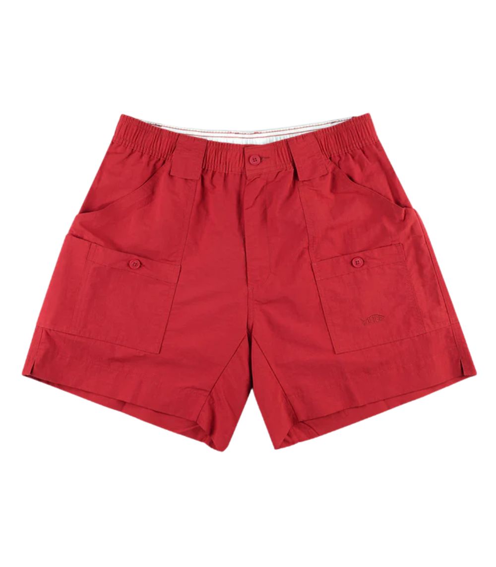 AFTCO Bluewater Traditional Long Fishing Shorts Red