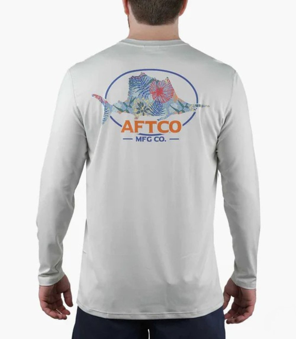 AFTCO Men’s Summertime UVX UPF 50 Long Sleeve Sun Protection Shirt