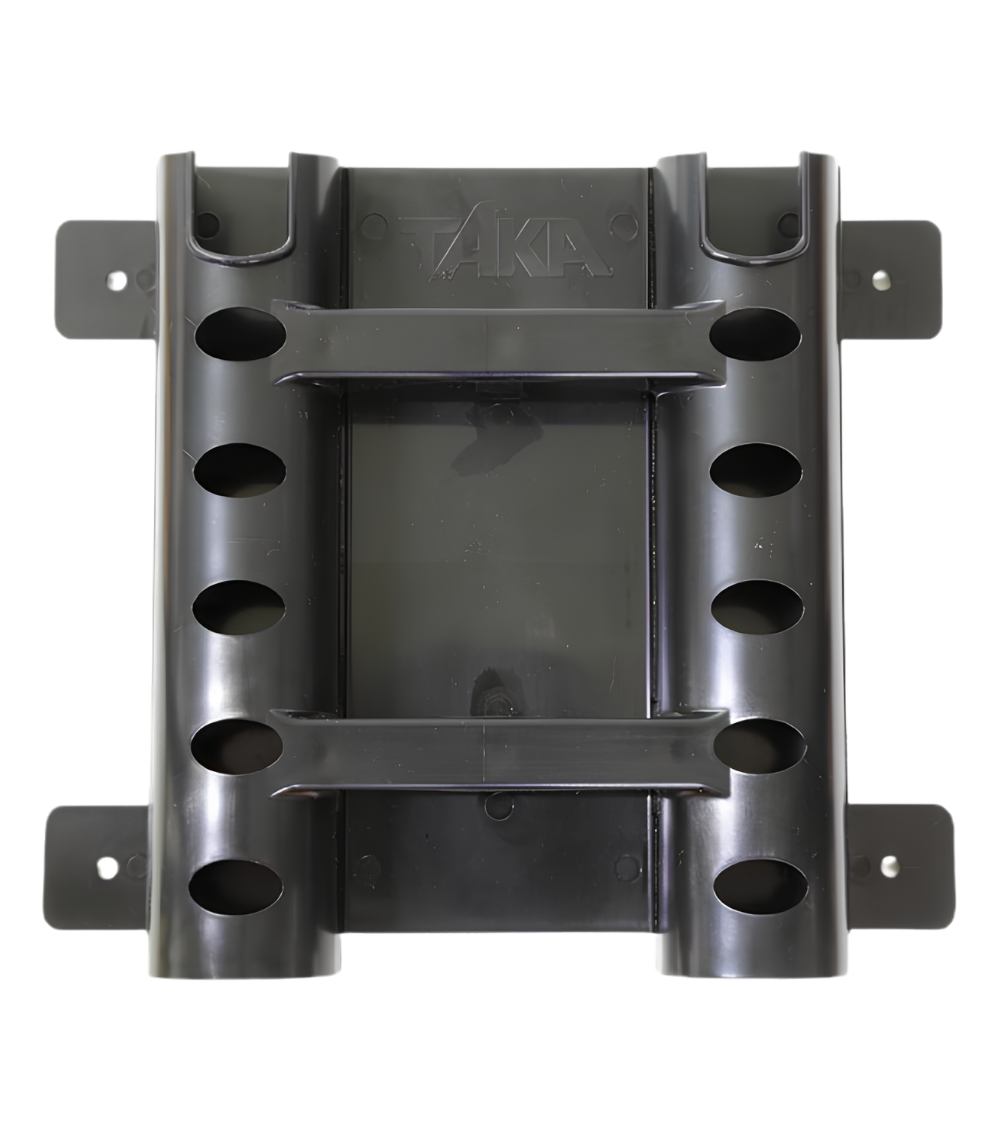 Taka Sangyo T-154Ⅱ Fixed Double Rod Stand II, Black Plastic Rod Holder Stand