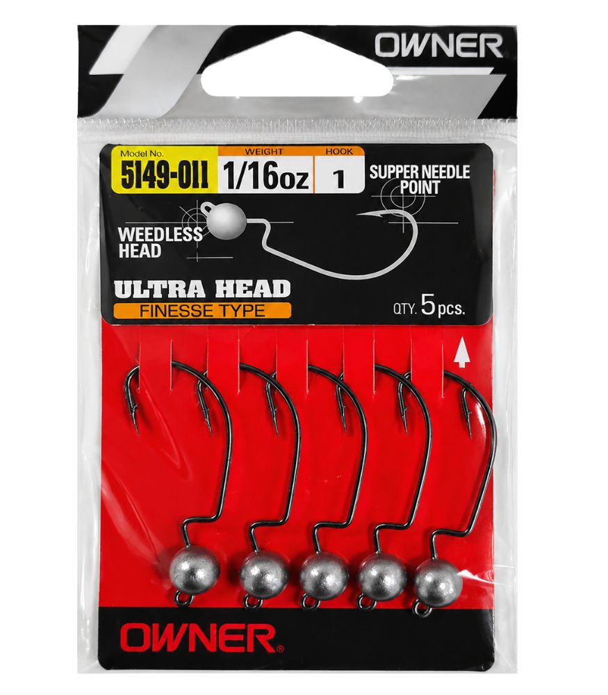 Owner Cultiva JH 38 Weedless Jig Head Offset Hook 5149