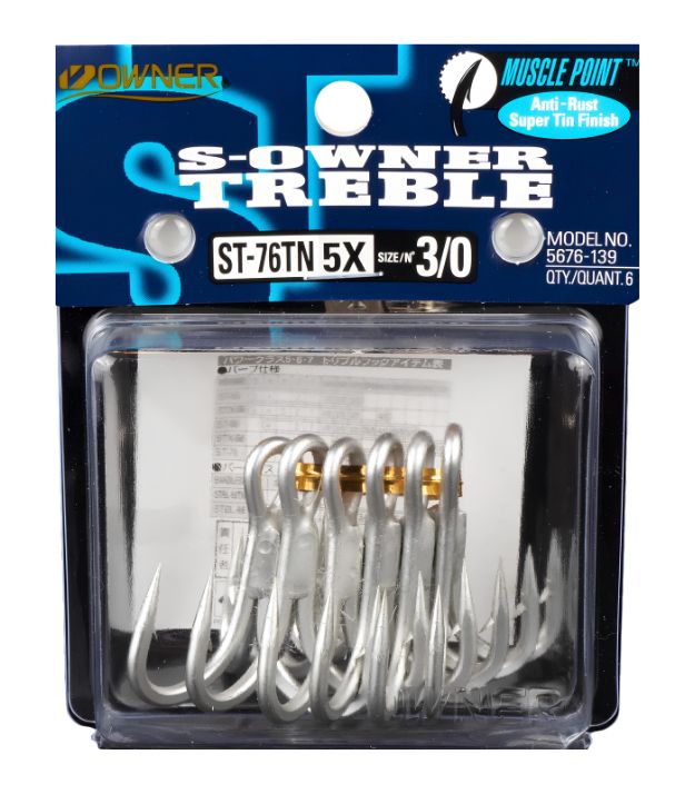 Owner ST 76TN Treble Hook 5676