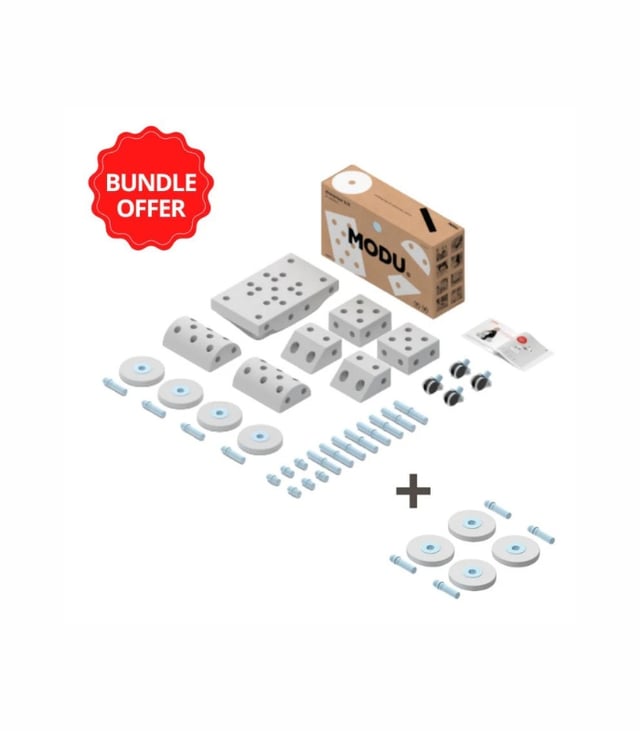 MODU Dreamer Kit Blue, Buy 1 Get 1 Free Foam Wheels Set for Creative Ride-On Fun