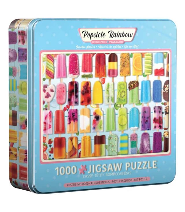 EuroGraphics Popsicle Rainbow Puzzle Tin