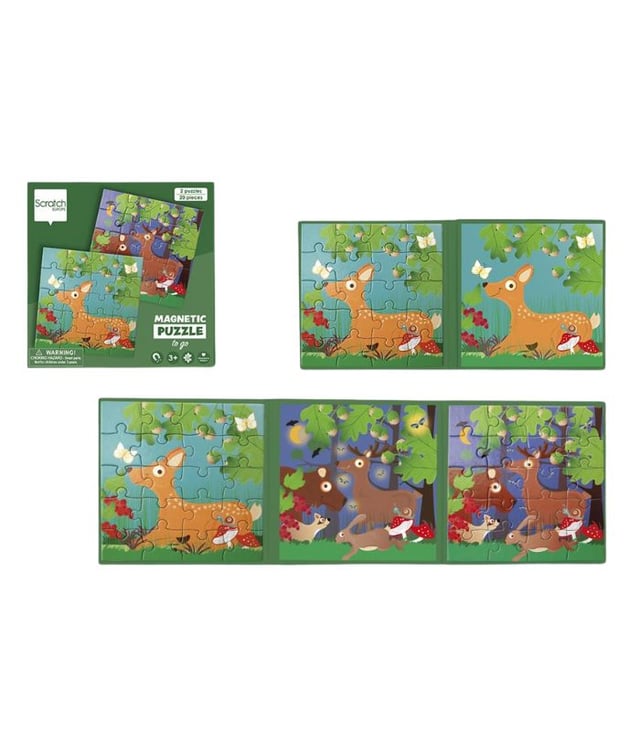 Scratch Europe Forest Life Magnetic Puzzle