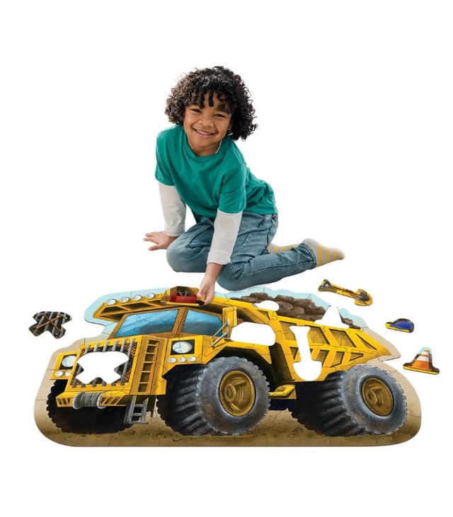 Peaceable Kingdom Floor Puzzle: Dump Truck