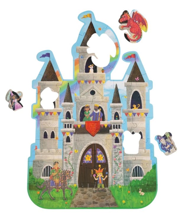 Peaceable Kingdom Floor Puzzle: Castle