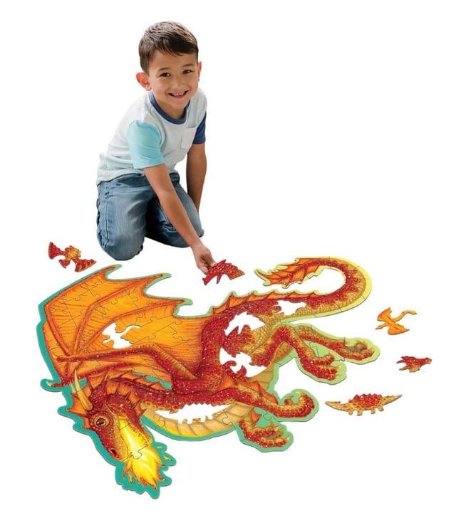 Peaceable Kingdom Floor Puzzle: Dragon