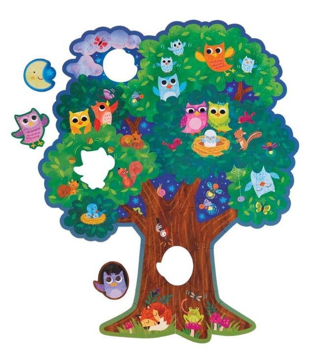 Peaceable Kingdom Floor Puzzle: Hoot Owl Hoot