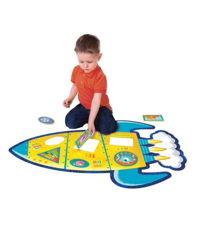 Peaceable Kingdom Floor Puzzle: Rocket