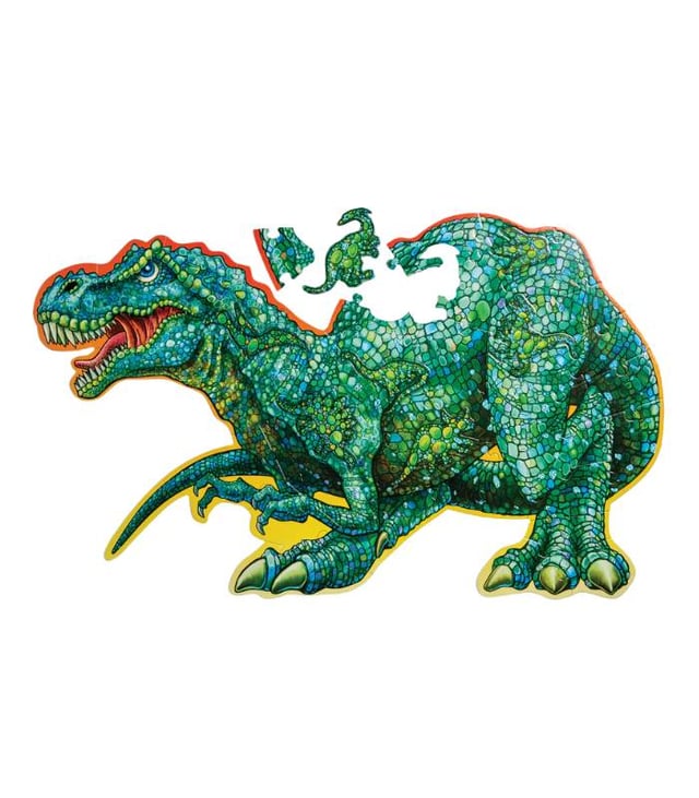 Peaceable Kingdom Floor Puzzle: Shiny Dinosaur