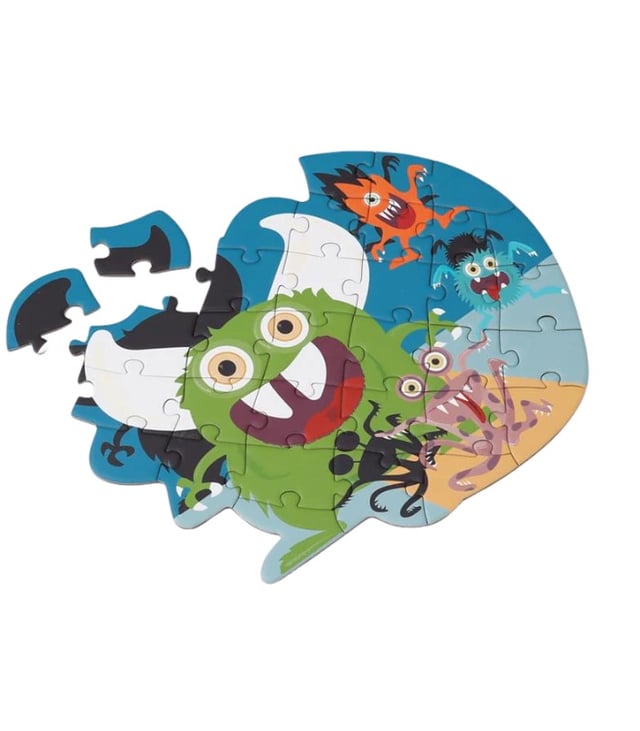 Scratch Europe Contour Puzzle – Monster