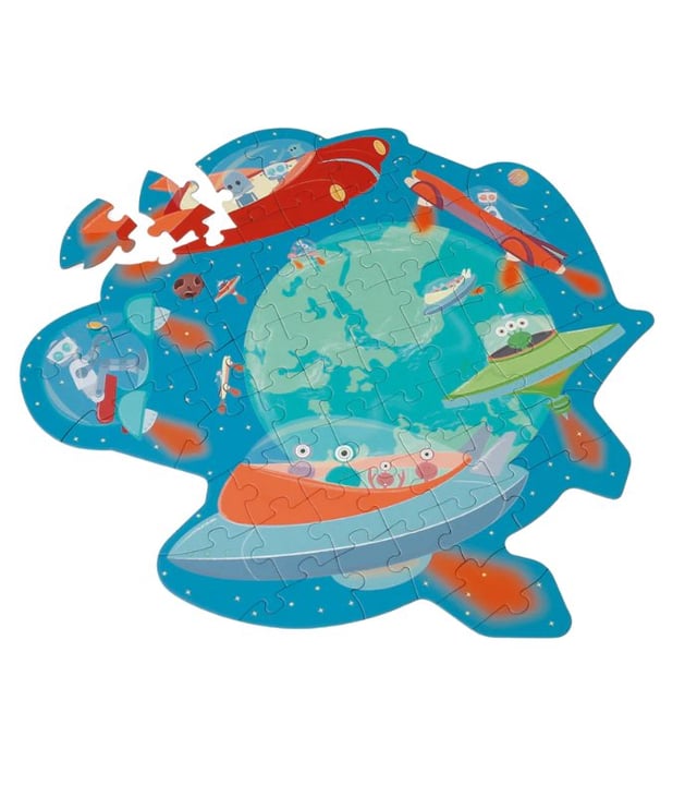 Scratch Europe Contour Puzzle – Space Adventure