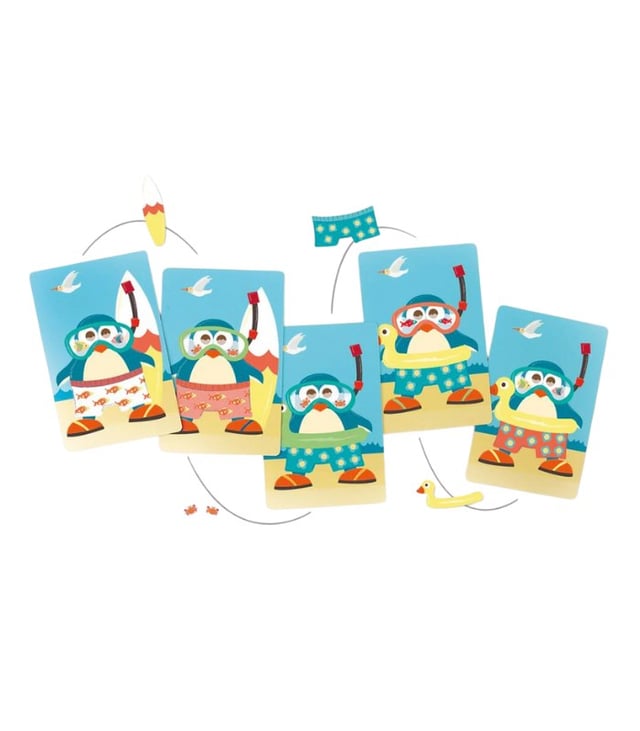 Scratch Europe Penguin Match, In Contour Box 
