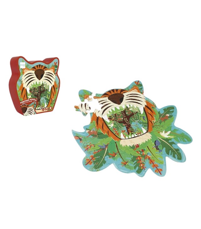 Scratch Europe Tiger Contour Puzzle