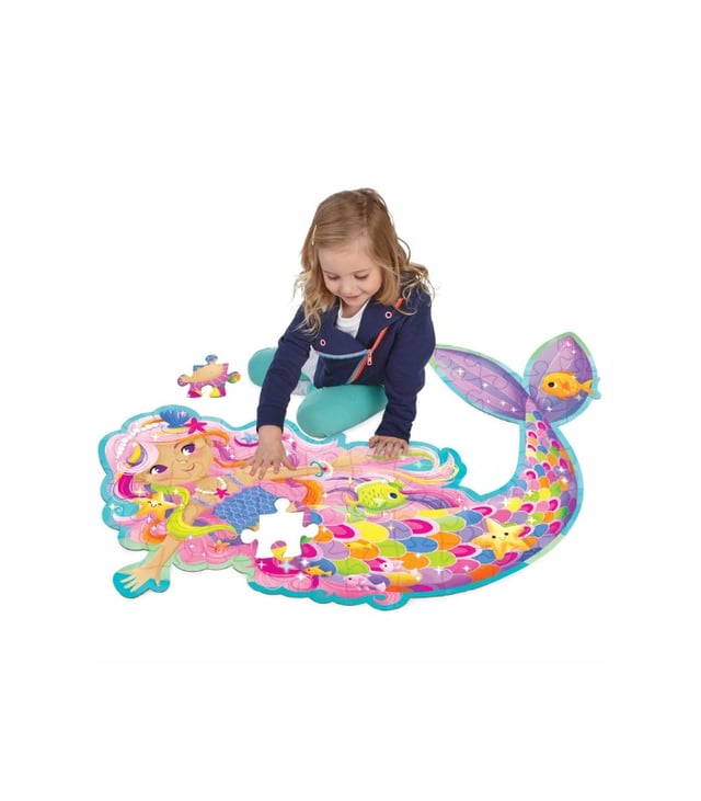 Peaceable Kingdom Floor Puzzles: Magical Mermaid