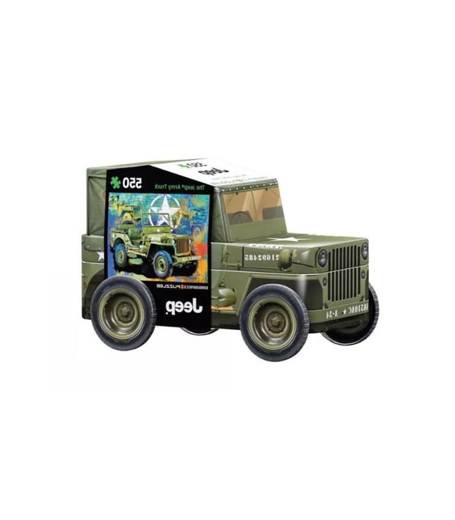 EuroGraphics Military Jeep Puzzle Tin