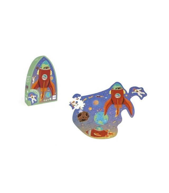 Scratch Europe Space Contour Puzzle 60 Pieces