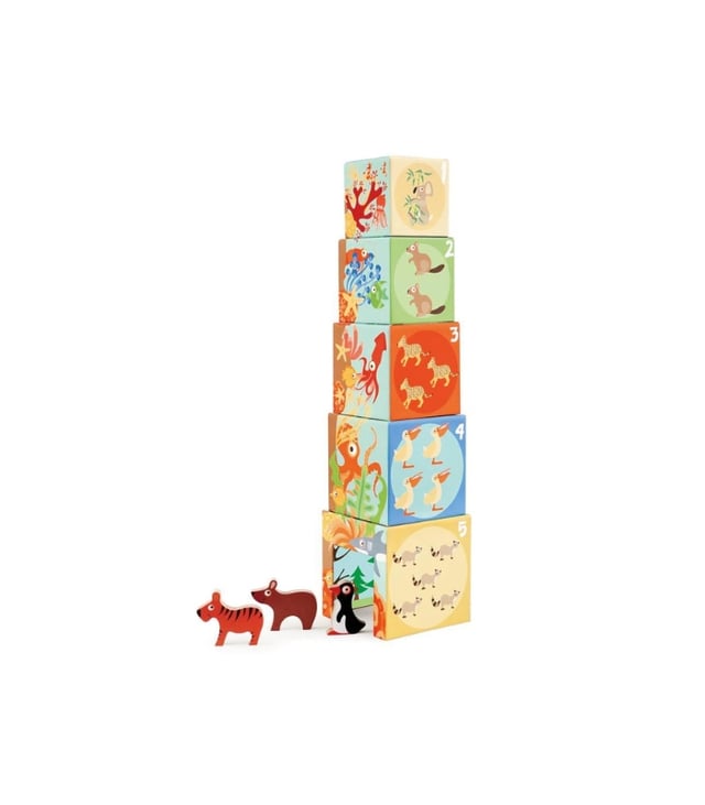 Scratch Europe Stacking Tower – Animals World