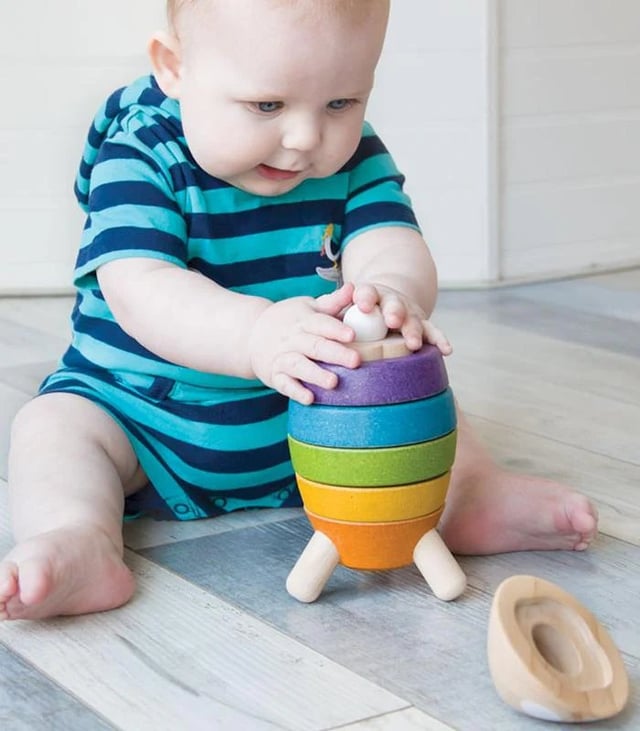 PlanToys Stacking Rocket