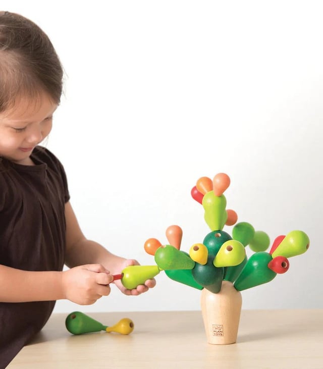 PlanToys Wooden Balancing Cactus