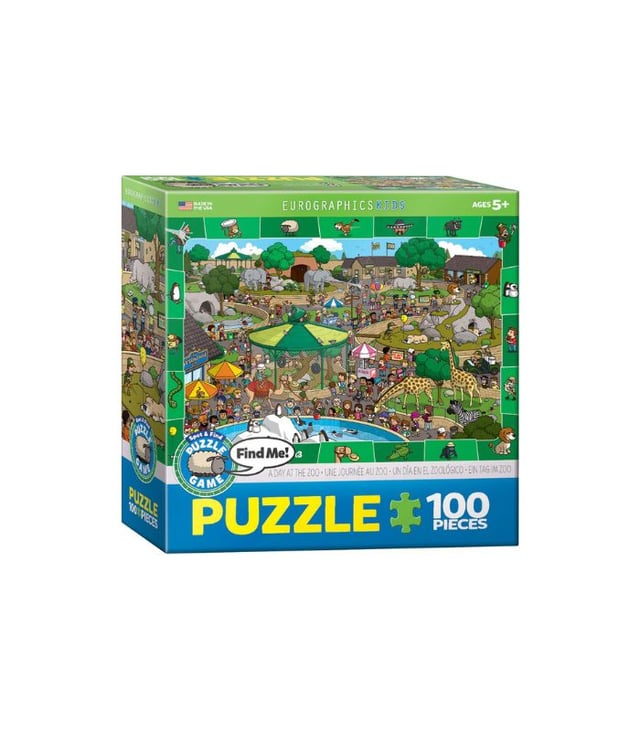 EuroGraphics A Day in the Zoo – Spot & Find 100-Piece Puzzle
