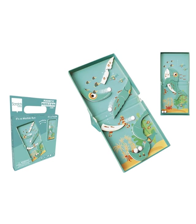 Scratch Europe Whale Magnetic Puzzle Run