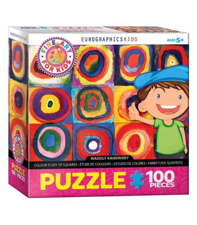 EuroGraphics Color Study of Squares by Wassily Kandinsky 100 Pieces Puzzle
