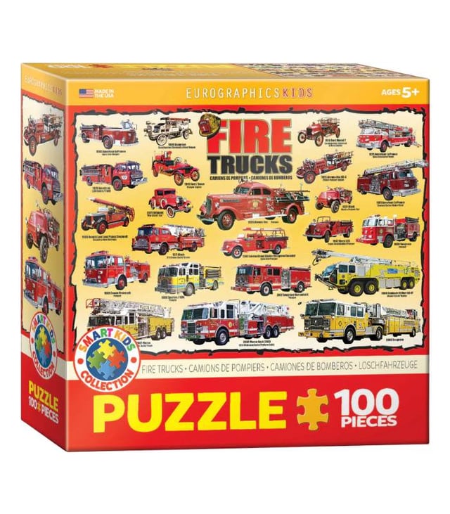 EuroGraphics Fire Trucks 100-Piece Puzzle