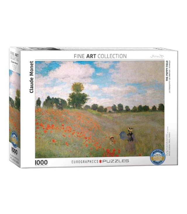 EuroGraphics The Poppy Field by Claude Monet Puzzle