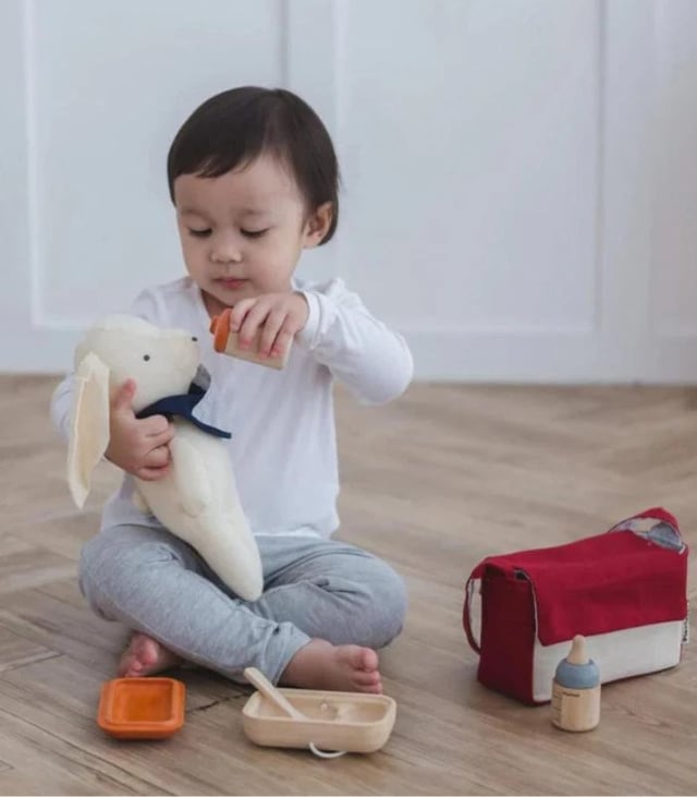 PlanToys Wooden Doll Feeding Set