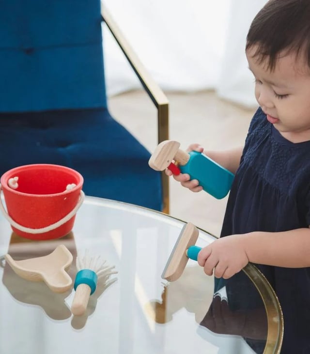 PlanToys Wooden Cleaning Set