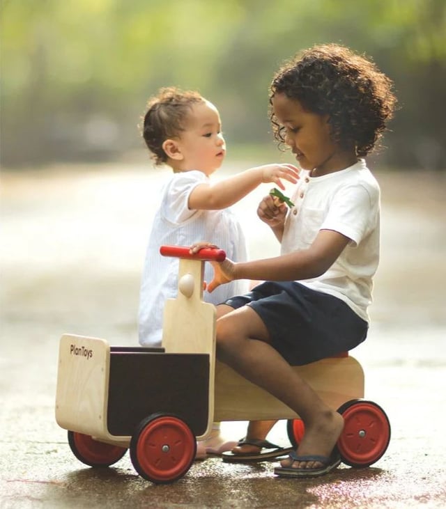 PlanToys Wooden Delivery Bike