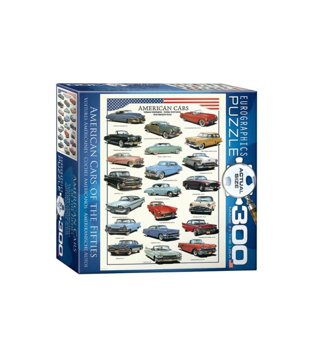EuroGraphics American Cars Of The Fifties 300-Piece Puzzle