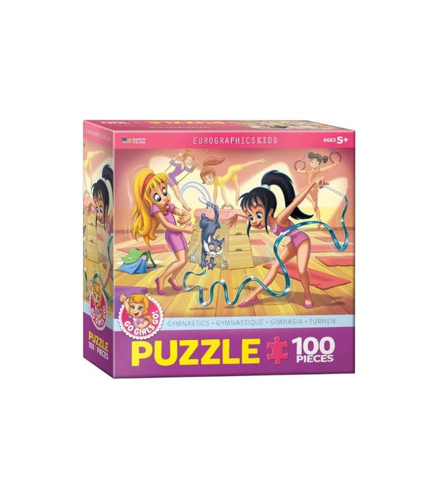 EuroGraphics Gymnastics Go Girls Go 100-Piece Puzzle