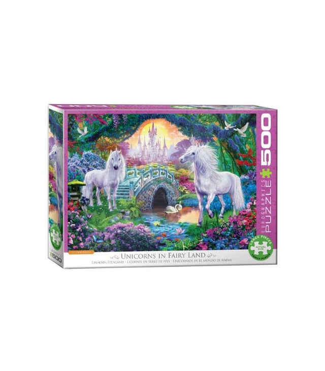 EuroGraphics Unicorn Fairy Land 500-Piece Puzzle