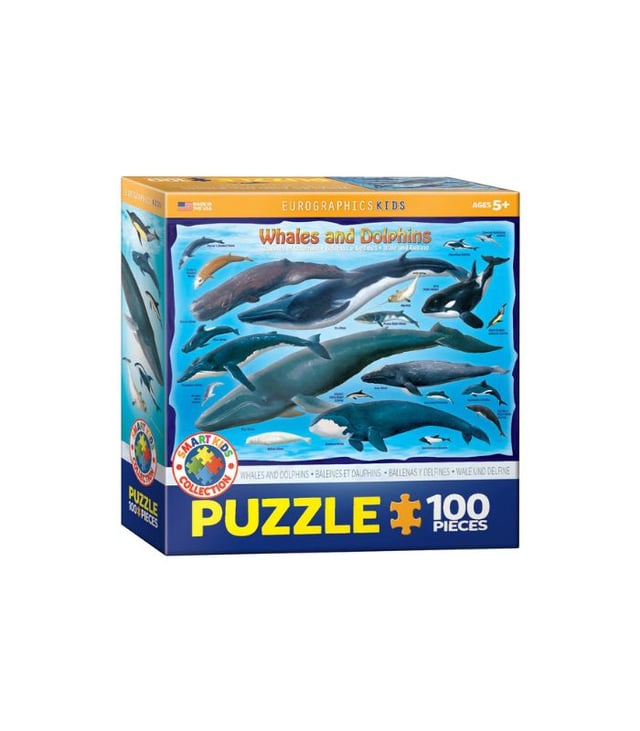 EuroGraphics Whales & Dolphins 100 Pieces Puzzle