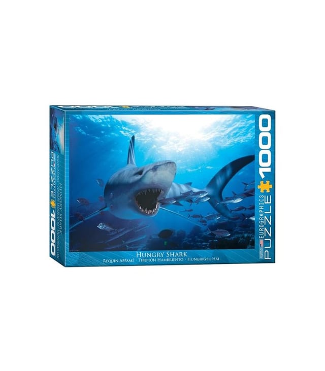 EuroGraphics Hungry Shark 1000 Pieces Puzzle