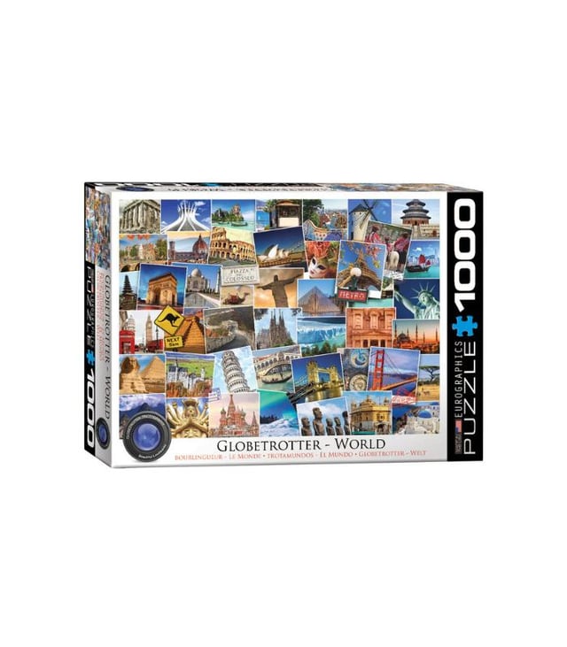 EuroGraphics World – Globetrotter 1000 Pieces Puzzle