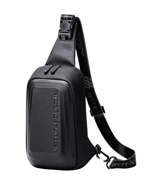 Arctic Hunter Semi-Hard Shell Crossbody Bag – Water-Resistant, Anti-Theft Unisex Fashion Shoulder Bag for Travel, Business, and Casual Use, Model XB00126