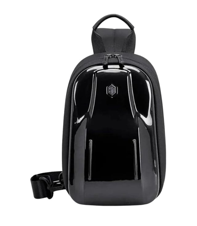 Arctic Hunter Glossy Hard-Shell Sling Bag, Water-Resistant and Anti-Theft Crossbody Shoulder Bag, Unisex for Travel and Business, Model XB00551