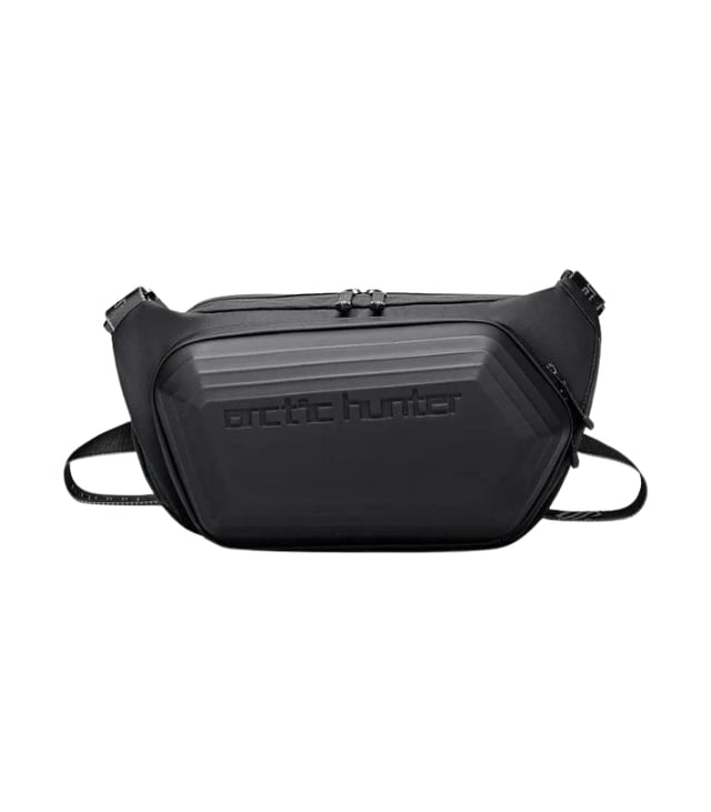 Arctic Hunter Hard-Shell Waist Bag, Water-Resistant, Anti-Theft Crossbody for Travel, Business, and Daily Use, Model Y00013