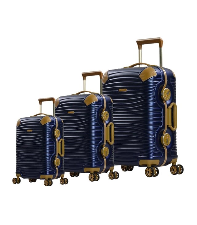 Eminent Hard-Shell Lightweight 3-Piece Luggage Sets, Zipperless with 4 Spinner Wheels (20″, 24″, 28″), Model E9R1-3