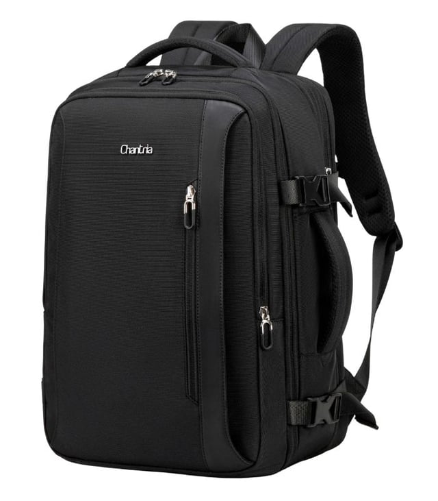 Chantria Expandable Women’s Laptop Backpack, Water-Resistant Anti-Theft Backpack with 180° Opening & Waterproof Pocket, Model CB00617