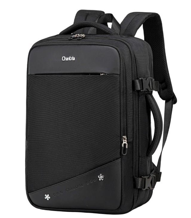 Chantria Lightweight Water-Resistant Laptop Backpack, Anti-Theft Women’s Daypack with 180° Opening and USB Port, Model  CB00641